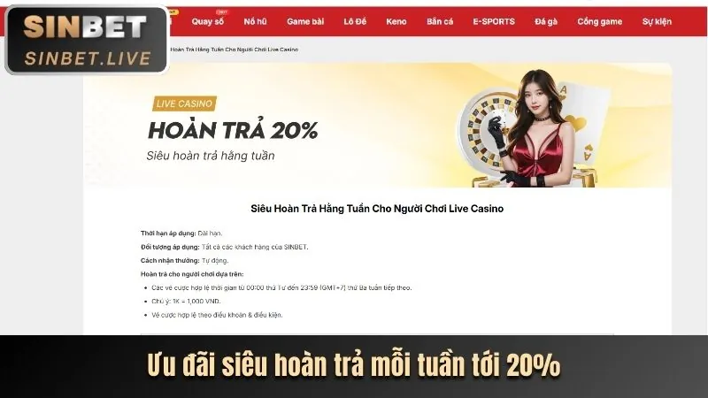 Hoàn trả hàng tuần/tháng mcw678 casino
